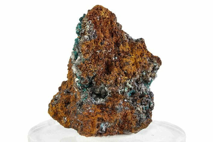 Teal Blue Rosasite with Hemimorphite and Calcite - Mexico #372785
